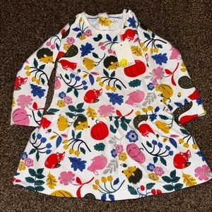 Baby Boden Ivory Forest Friends Dress